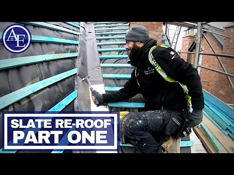 SLATE RE-ROOF! (Part One) | Build with A&E