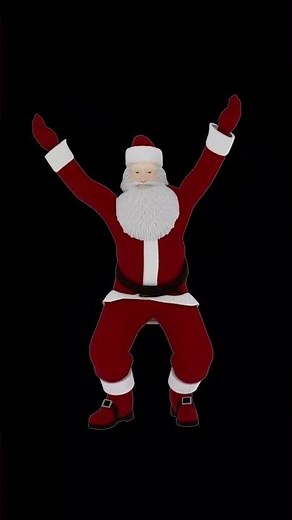 Dancing Santa for Christmas Window Projection by ETOE