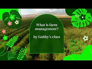 What is farm management