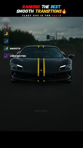 Ranking The Best Smooth Transitions (83) #shorts #transition #ranking #cars