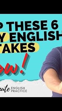 6 Silly Mistakes In English You Should Avoid! 1- Minute English Speaking Practice | #shorts