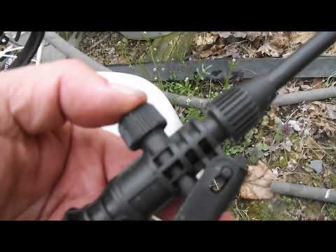 Chapin 2 gallon hand pump sprayer. Nozzle demonstration and cleaning tips.
