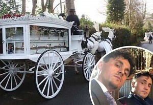 Mourners turn out for twins' funeral