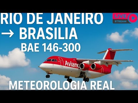 🛫 Vuelo Real Río de Janeiro – Brasília | BAE 146-300 | RFS 2025 🇧🇷 #RioDeJaneiro #BAE146 #RFS