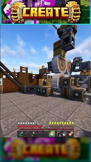 We make a QUARTZ FARM from the Create mod in Minecraft Survival | Episode 16 #short 3