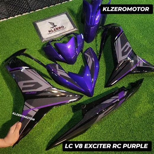 Coverset Aksesori Motorpart on Instagram: "Lc v8 purple exciter rc EDITION 🔥 Owner sila muncul - Sdng mencari coverset?cuba usha dulu @klzero.motorsport ✅full set coverset ye( pic kndg kita ltk tk lengkp)(spoiler asing) ✅FITTING CUN ✅ada freegift sticker2 motor(bagi extra kalau ada stock) ✅postage promo serendah rm10 sahaja! ✅ sabah sarawak boleh hntr promo - 📷 @klzero.katalog NAK CARI COVERSET? Jgn risau kami ada hehe @klzero.motorsport - https://wa.me/60172260107 (tekan link bio) - KAMI POST