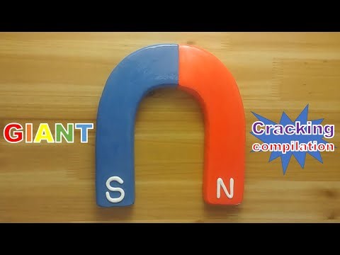 GIANT magnet clay cracking compilation 2 대왕 자석 점토 부수기 위주로 편집 2