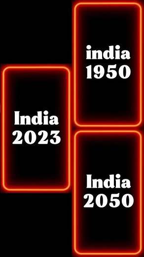 India 1950 vs 2050 | Future Mirror | AI Transformation Shorts