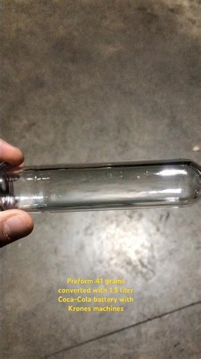 Preform 41 grams converted with 1.5 liter Coca-Cola battery with Krones machines