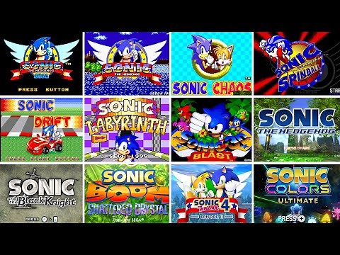 Evolution Of SONIC Intro Screen (1991-2021)