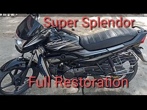 Hero Super Splendor Full Restoration, super Splendor full modified ,हीरो सुपर स्पलेंडर मोडीफाई