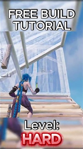 Free Build Tutorial (Hard) #fortnite #fortniteclips #freebuildfortnite