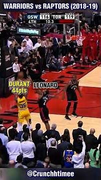 GSW KD vs Prime Kawhi! Warriors vs Raptors Ending (2018-19) #nba #kawhileonard #kevindurant