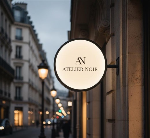 Round LED Business Sign – Double-sided Illuminated Light Box, Custom 3D Logo Sign for Storefronts & Small Businesses - Etsy