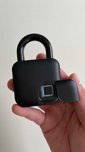 Zachary Charles | A lock that can’t be picked! 🔒 #biometriclock #lock #padlock #gadget #tech #lifehacks #lifehack #innovation #innovations #amazon... | Instagram