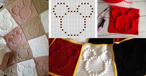 Bobble Stitch Chart Mickey Mouse (Free Pattern)