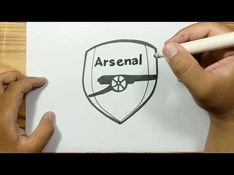 How to draw ARSENAL LOGO EASY