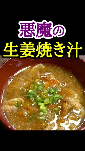 悪魔の生姜焼き汁のレシピ｜リュウジの豚汁＆生姜焼きアイデア