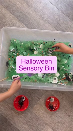 1.7K views · 66 reactions | Halloween sensory bin idea, perfect for...