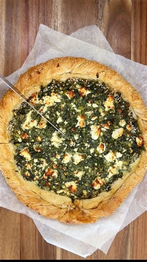 How to make a Spanakopita Galette with Fillo Pastry