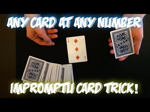 Any Card At Any Number! Great Card Trick Performance And Tutorial!