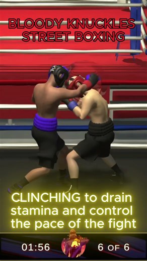 CLINCHING in Bloody Knuckles Street Boxing game! #boxing #gaming