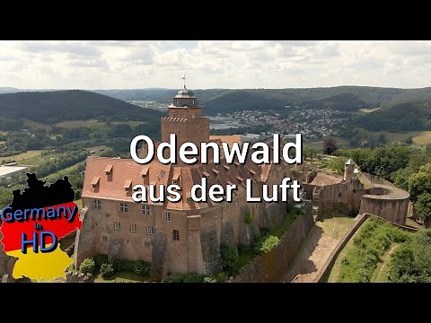 Odenwald from the air in 4k [GermanyinHD.de]