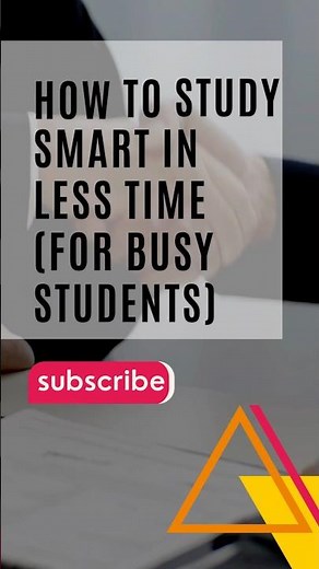 How to Study Smart in Less Time ⏳ | Study Hacks for Busy Students #studytool #studypool #studyjam