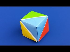 Origami Cube of Pyramids - Easy DIY Tutorial - Modular Origami