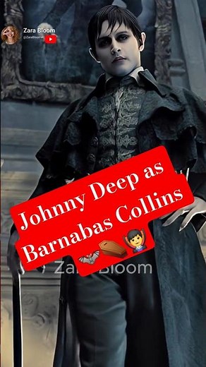 Johnny Depp Transforms into Barnabas Collins: An Epic Match! 🩸🦇🧛‍♂️ #shorts #movie #film