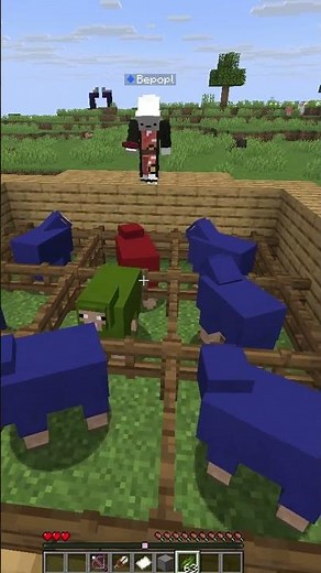 MINECRAFT, ale MAM KOLEGE w KÓŁKO KRZYŻYK #minecraft #minecraftbuilding #mc #buildhacks #dlaciebie