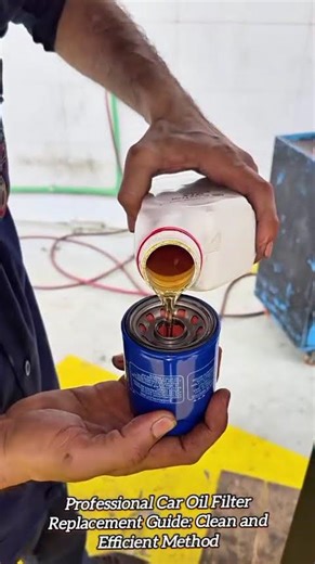 Professional Car Oil Filter Replacement Guide Clean and Efficient Method #shorts #mechanic #autocare