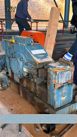 Heavy Duty Metal Cutting Machine: Thick Steel Bars Cut Like Paper.