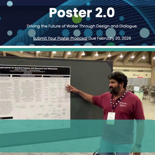 WEF is bringing posters to WEFTEC with a new approach: Poster 2.0! Let’s be clear: this is not a fallback for rejected podium presentations. Poster 2.0 is a parallel track, a different type of platform with its own identity, criteria, and opportunities. It’s designed for students, early-career professionals, and academics with meaningful work that may be in-progress, visual-first, or not easily conveyed in a 15-minute oral slot. 📝 Topics include: climate resilience, digital modeling and #AI, mi