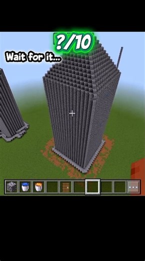 triangle shape tower 🗼| Minecraft | 😮 😱