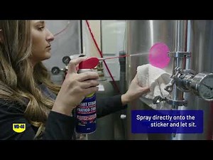 How To Remove A Sticker - WD-40® Multi-Use Product (WD-40® Smart Straw® / WD-40® EZ Reach™)