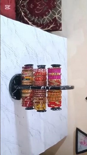 DIY Beautiful Bangle Stand | Reuse Cardboard & Cotton Roll Tube | Easy Craft Idea