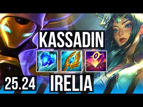 KASSADIN vs IRELIA (MID) | Good KDA: 12/1/4 | BR Grandmaster | 25.24