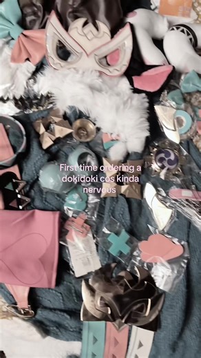 Overstimulated While Trying on Doki Doki Cosplay