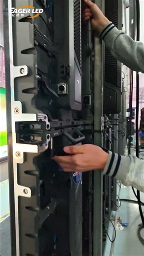 Quick-installation and flat LED screen!#ledscreen #ledvideowall #ledboard #eagerled