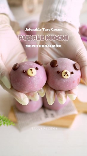 Delicious Homemade Purple Taro Mochi Recipe