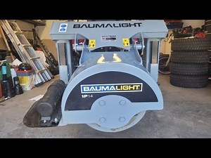 Baumalight 1P14 sub compact stump grinder on a TYM T224
