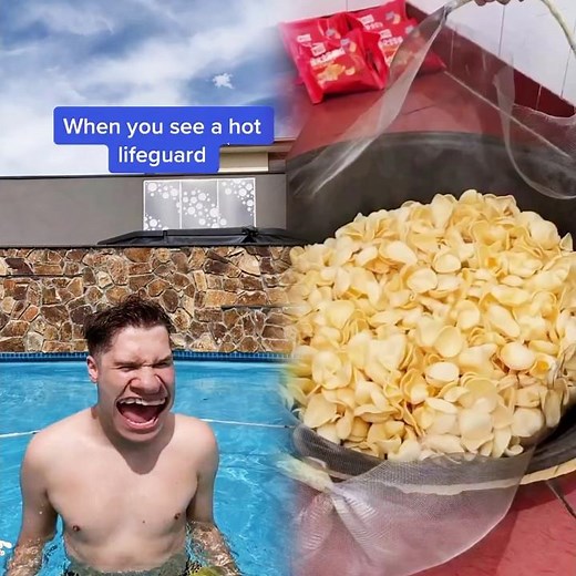TAG someone that would do this trick 😂 #fyp #trending #Summer #pool #friends