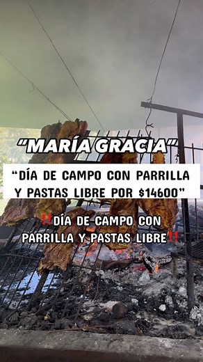 LIAFOODBA | Food•Travel✈️🍴 | “DÍA DE CAMPO CON PARRILLA Y PASTAS LIBRE TODO POR SOLO $14600” @maria_gracia_carlos_keen 🥩🍝☀️ “MARIA GRACIA” es una Casa de Campo y todos... | Instagram