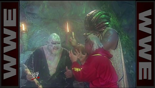 Kamala, Shark, Zodiac and Meng in The Dungeon of Doom: WCW Saturday Night, Sept. 9, 1995