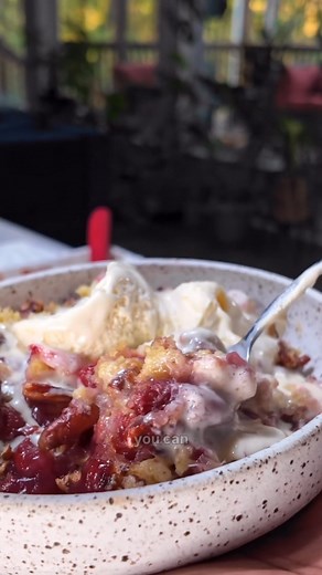 Don't let the name fool you – this dump cake is absolutely delicious! With sweet cherries, tropical pineapple, and crunchy pecans, it's a crowd-pleasing dessert that takes minutes to assemble. | My Forking Life with Tanya Harris
