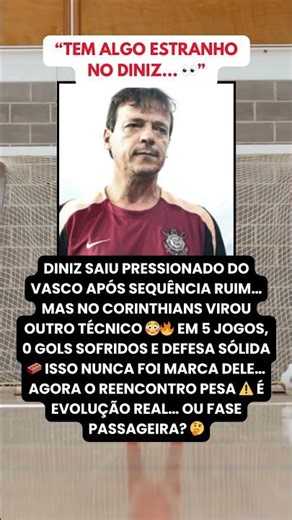 “Tem algo estranho no Diniz… 👀”