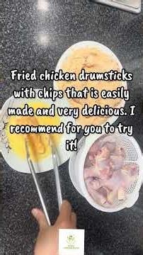 Fried chicken drumsticks and chips recipe! Please don’t forget to like and subscribe!#trending#viral