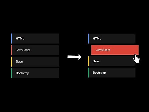 Créer une liste animée (Facile - HTML et CSS)