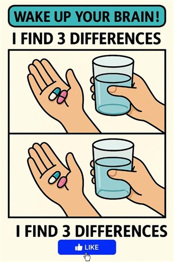 💊 Find 3 Differences | The Pill and the Glass